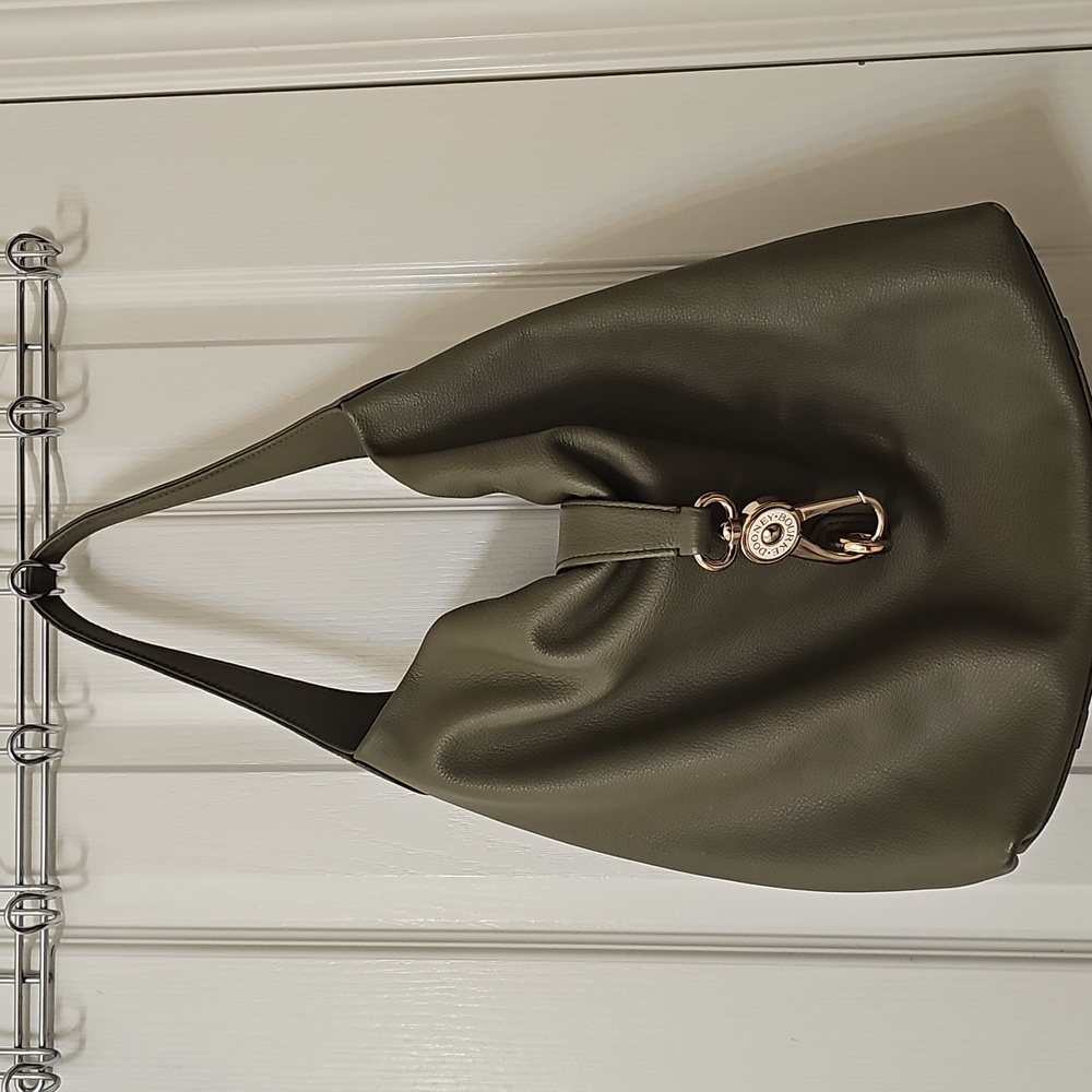 Dooney & Bourke Olive Leather Shoulder Bag